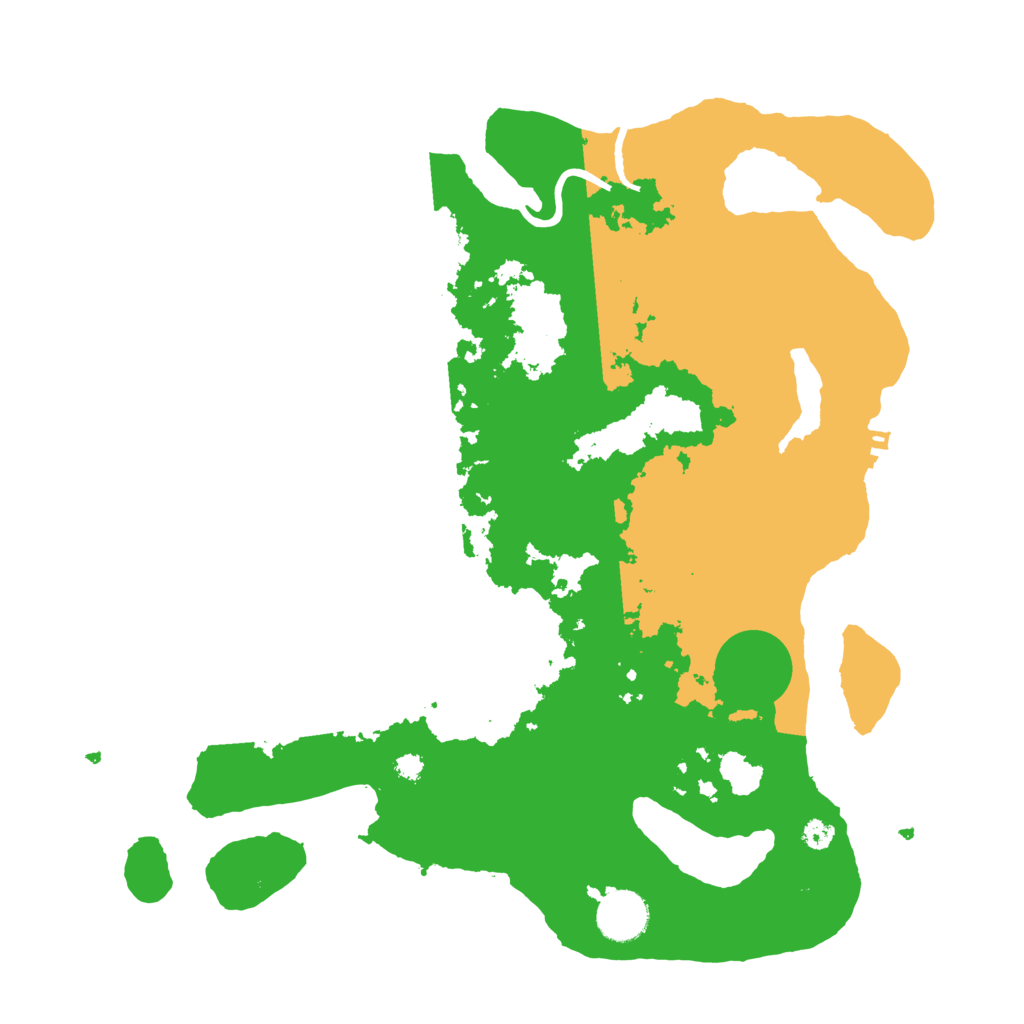 Biome Rust Map: Procedural Map, Size: 3500, Seed: 118545493