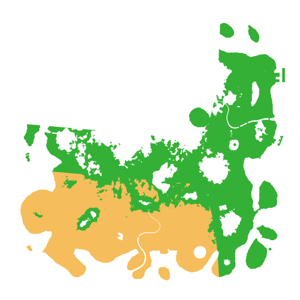 Biome Rust Map: Procedural Map, Size: 4300, Seed: 1234