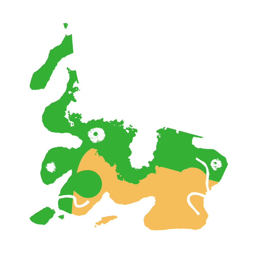 Biome Rust Map: Procedural Map, Size: 2500, Seed: 1966928760