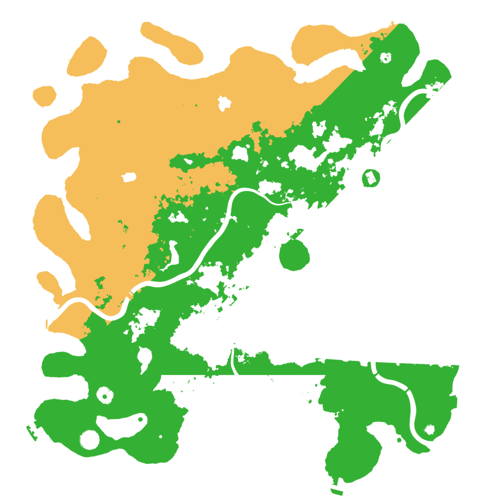 Biome Rust Map: Procedural Map, Size: 4500, Seed: 1018732680