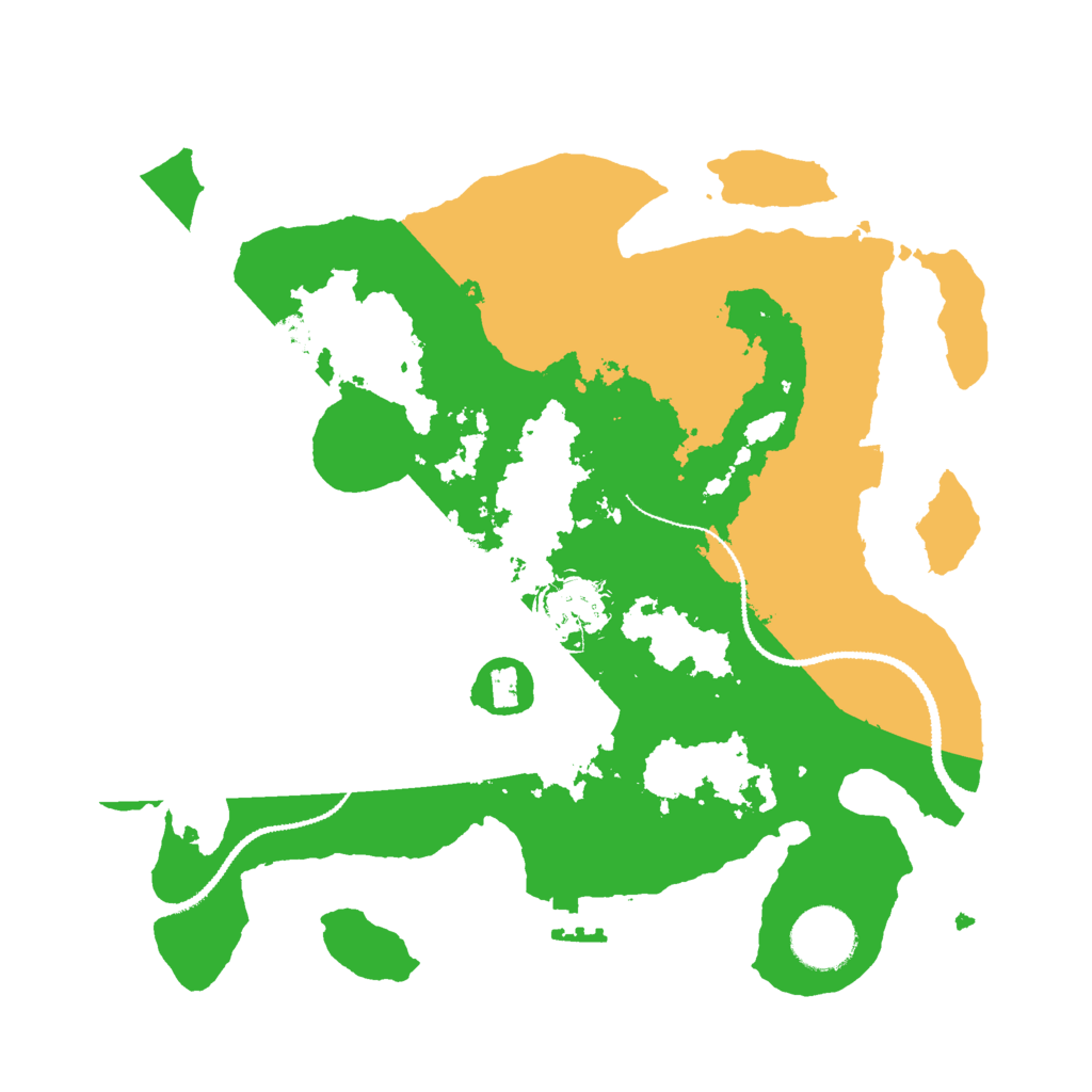 Biome Rust Map: Procedural Map, Size: 3000, Seed: 34525