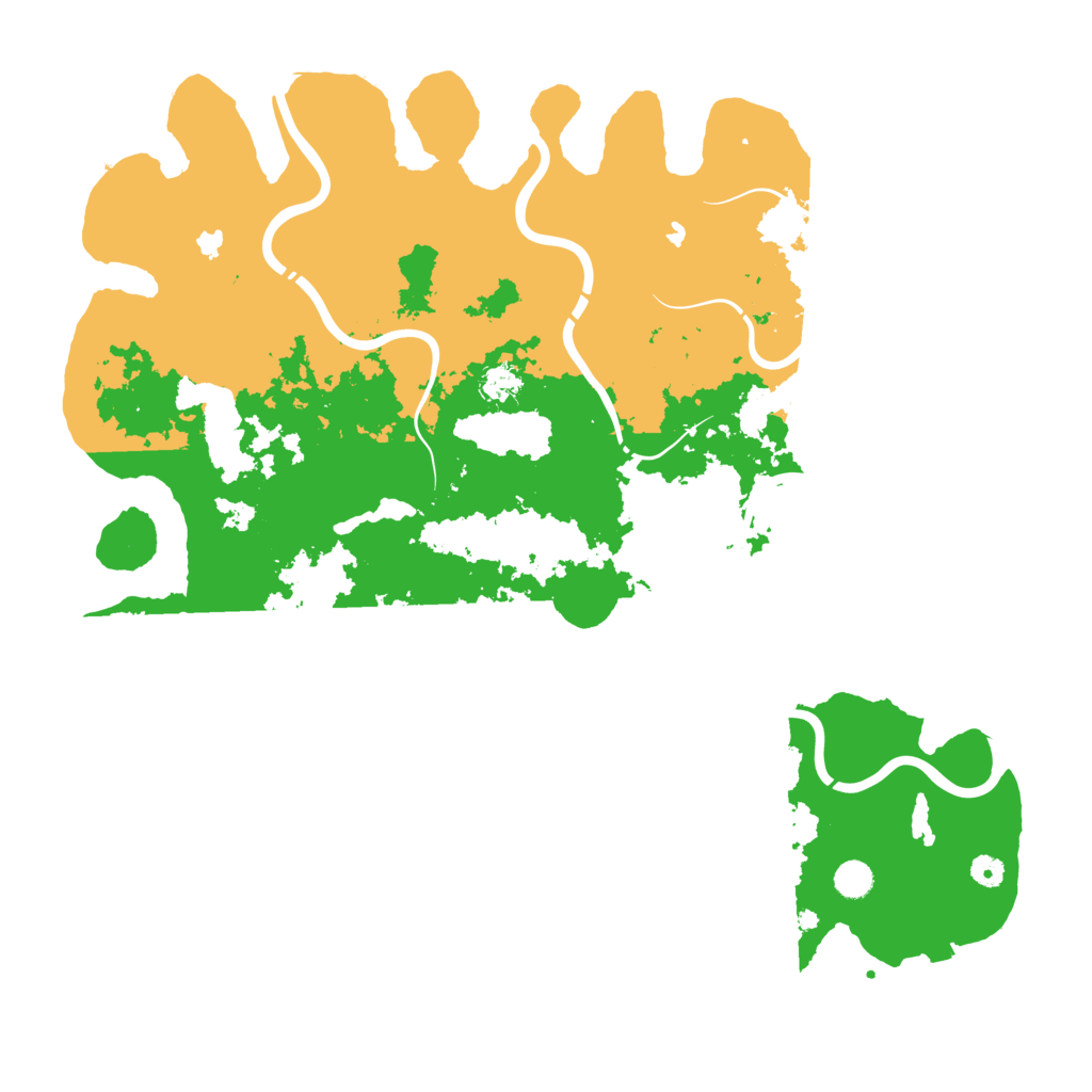 Biome Rust Map: Procedural Map, Size: 5000, Seed: 5201314