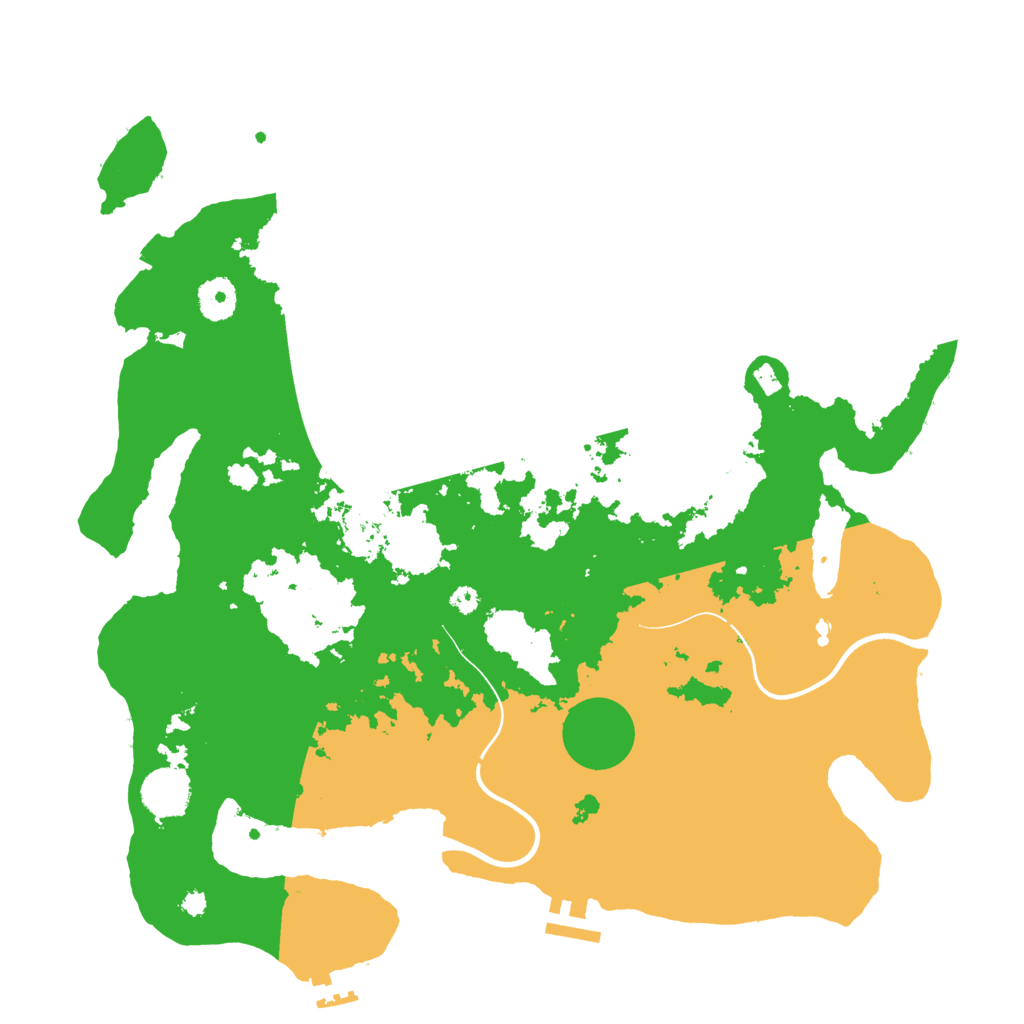 Biome Rust Map: Procedural Map, Size: 3750, Seed: 12545085