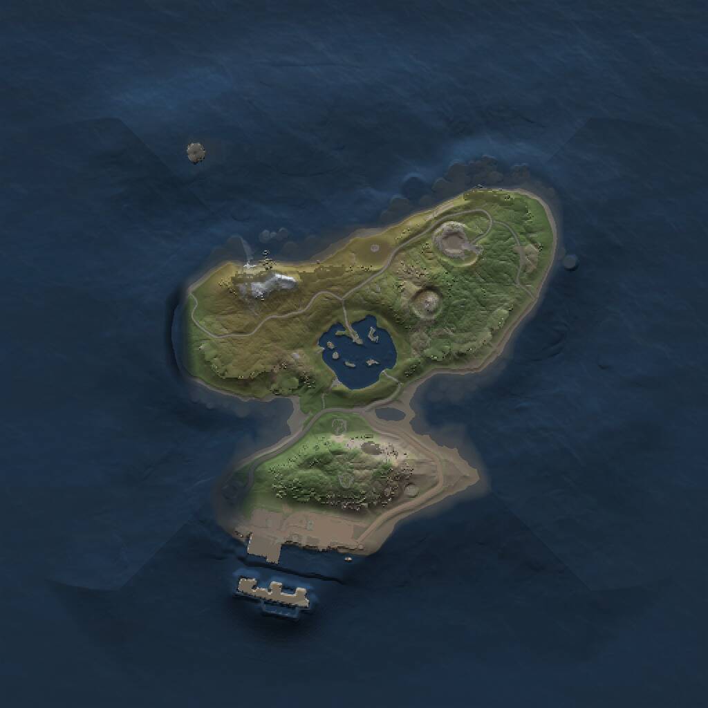 Rust Map: Procedural Map, Size: 1500, Seed: 967459370, 3 Monuments