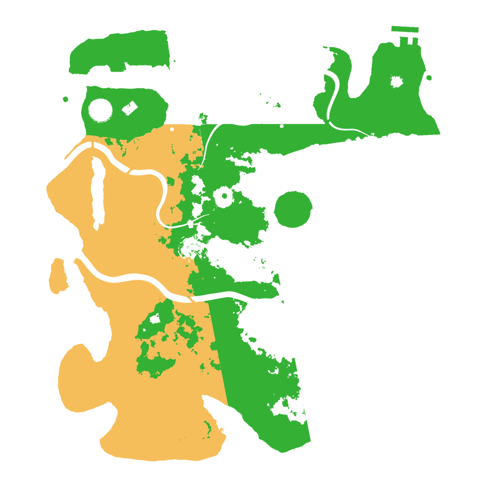 Biome Rust Map: Procedural Map, Size: 3700, Seed: 1862381450