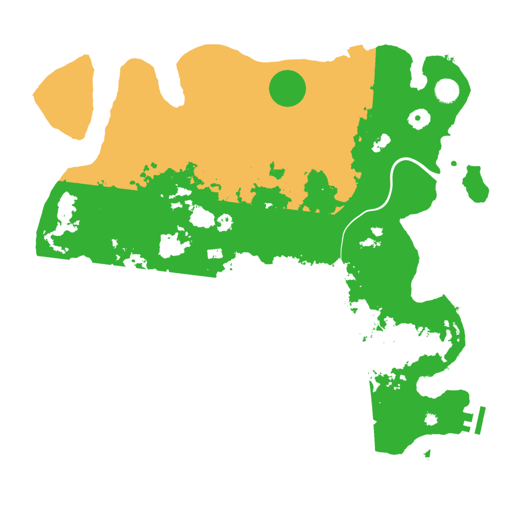 Biome Rust Map: Procedural Map, Size: 3700, Seed: 2090152212