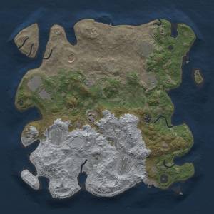 Thumbnail Rust Map: Procedural Map, Size: 3700, Seed: 2090152212, 18 Monuments