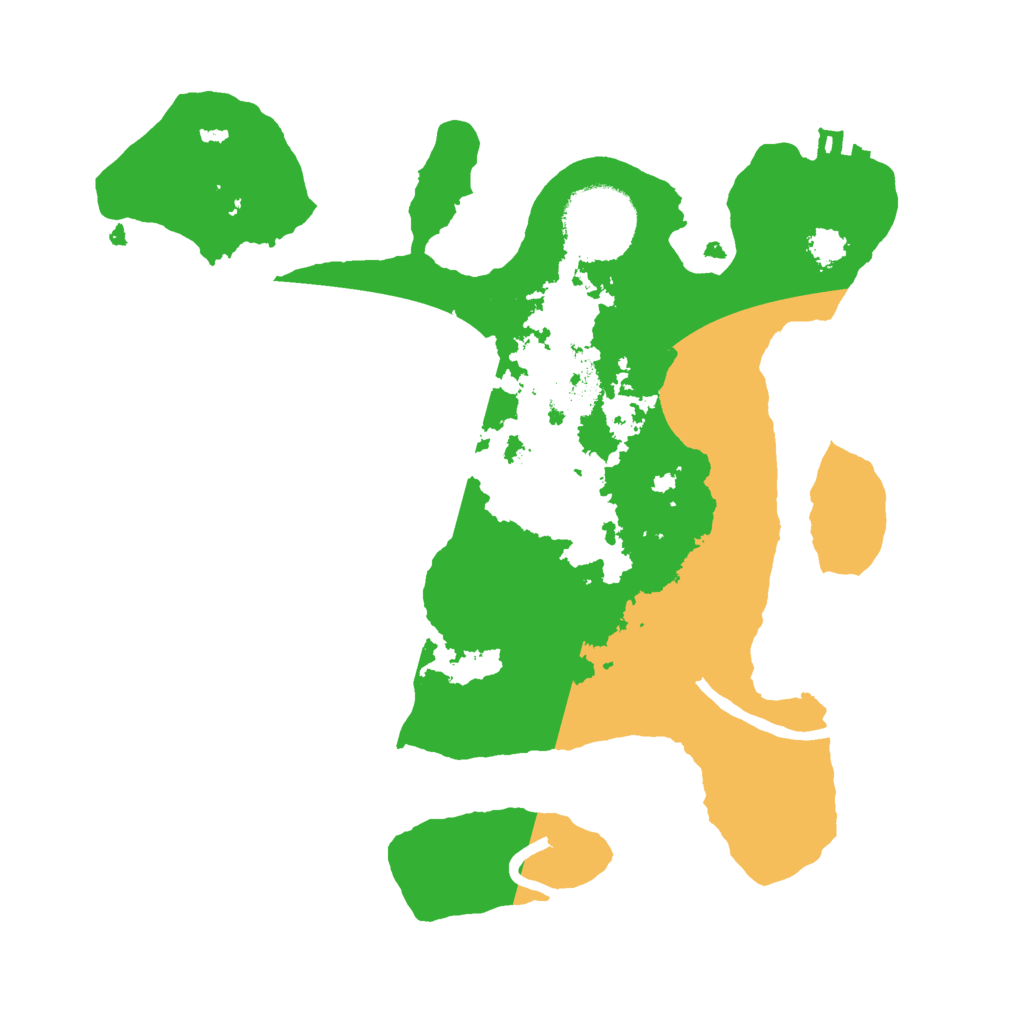 Biome Rust Map: Procedural Map, Size: 2500, Seed: 1413976099