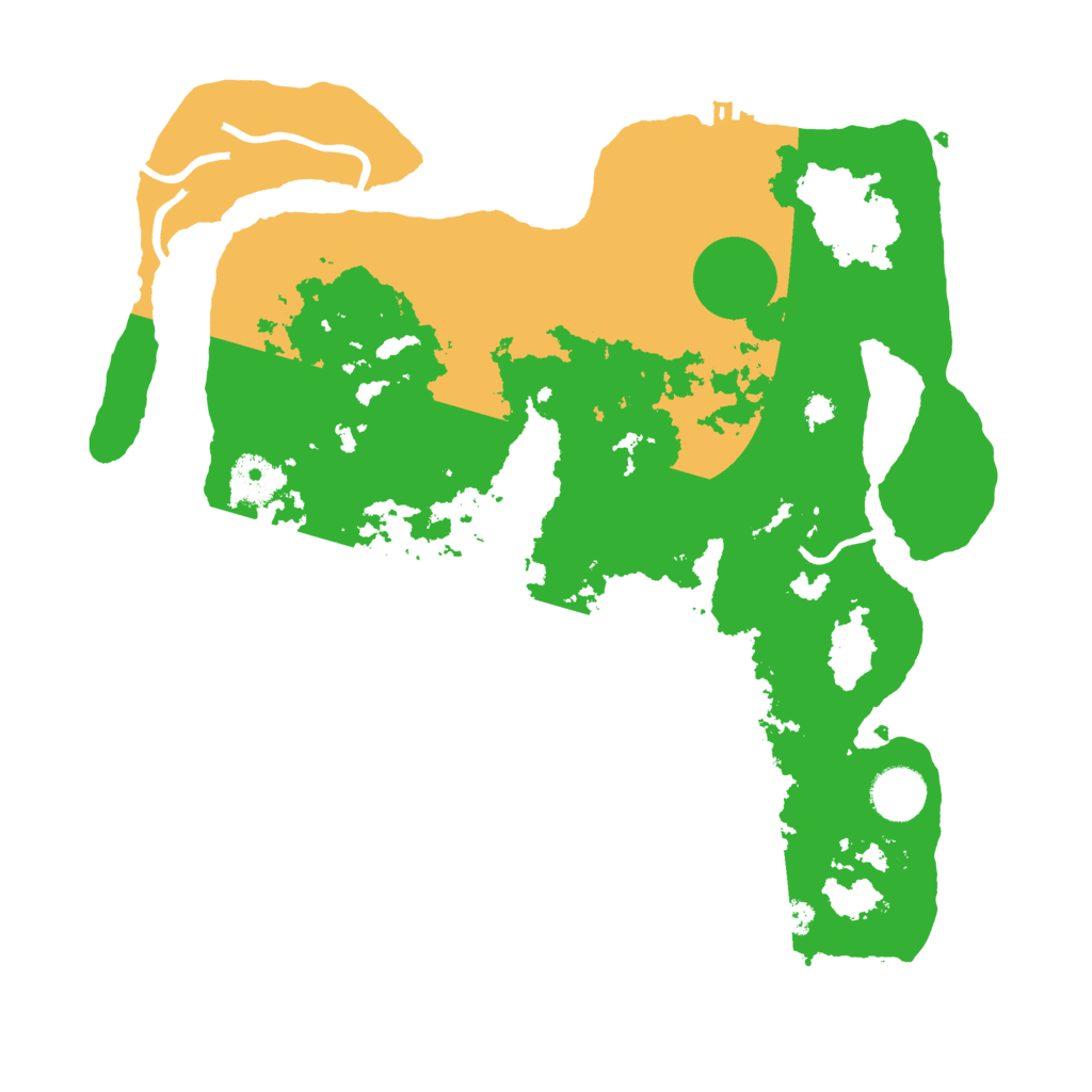 Biome Rust Map: Procedural Map, Size: 3500, Seed: 499220220