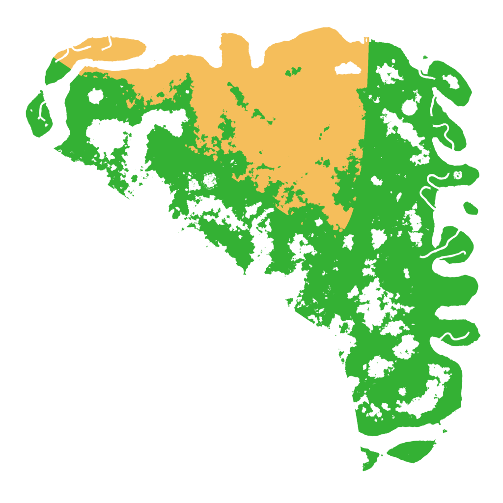 Biome Rust Map: Procedural Map, Size: 6000, Seed: 3900