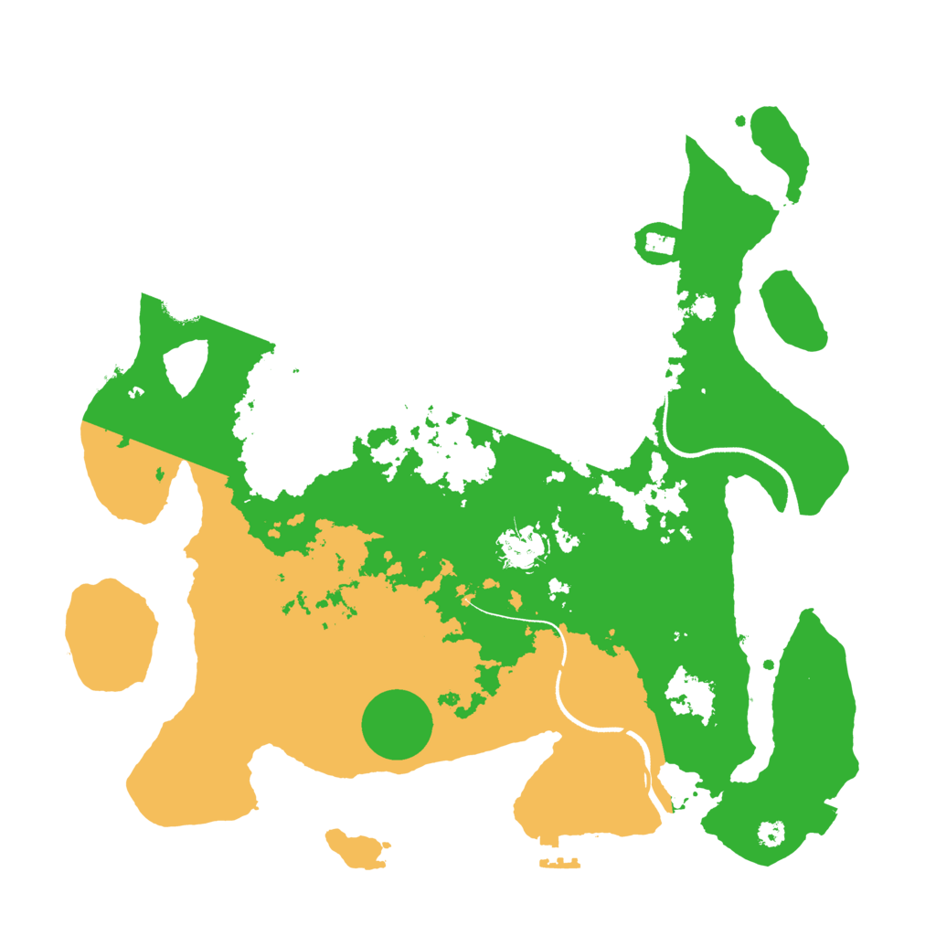 Biome Rust Map: Procedural Map, Size: 3500, Seed: 54260
