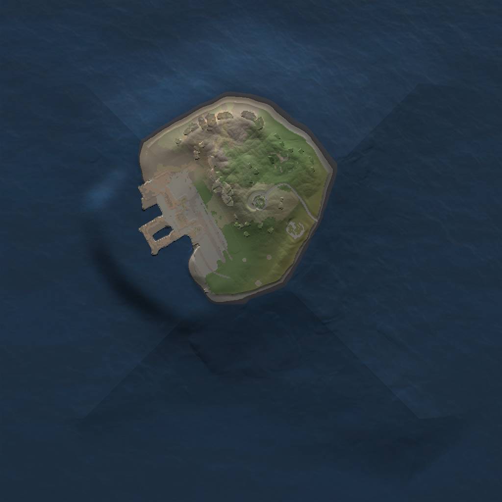 Rust Map: Procedural Map, Size: 1000, Seed: 10061973, 4 Monuments