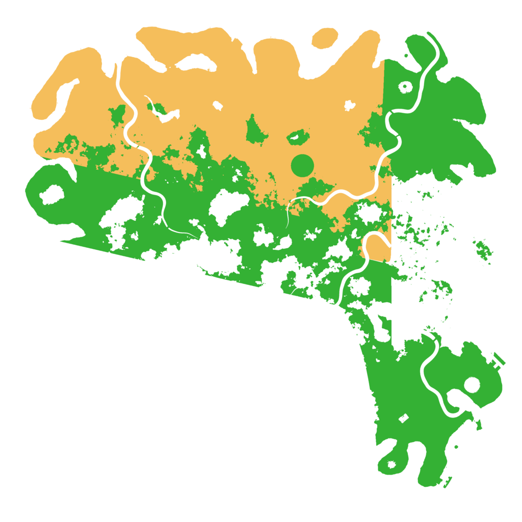 Biome Rust Map: Procedural Map, Size: 6000, Seed: 12345556