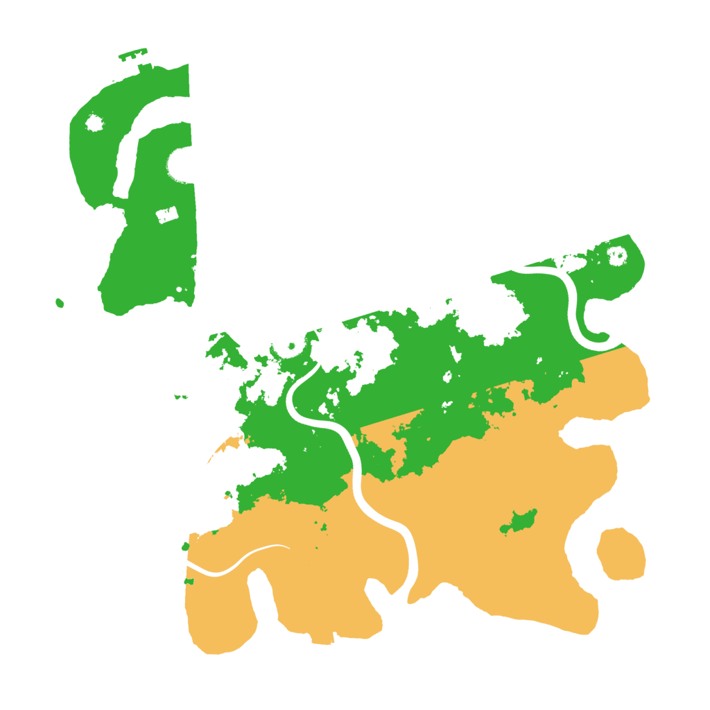 Biome Rust Map: Procedural Map, Size: 3700, Seed: 95000299