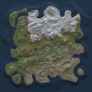 Thumbnail Rust Map: Procedural Map, Size: 3700, Seed: 95000299, 19 Monuments