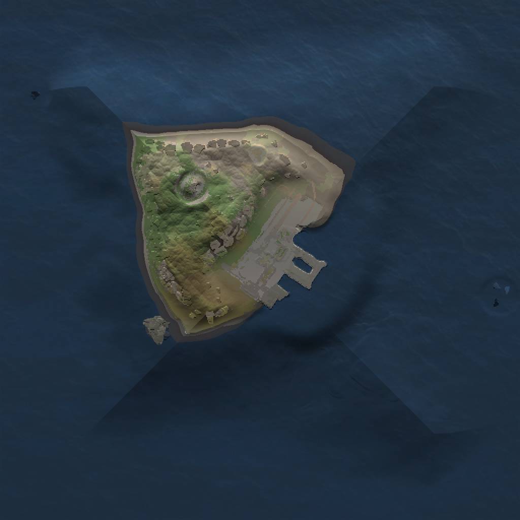 Rust Map: Procedural Map, Size: 1000, Seed: 62349, 4 Monuments