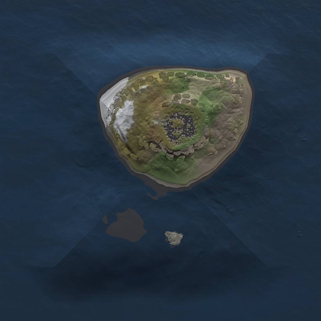 Rust Map: Procedural Map, Size: 1001, Seed: 12, 3 Monuments