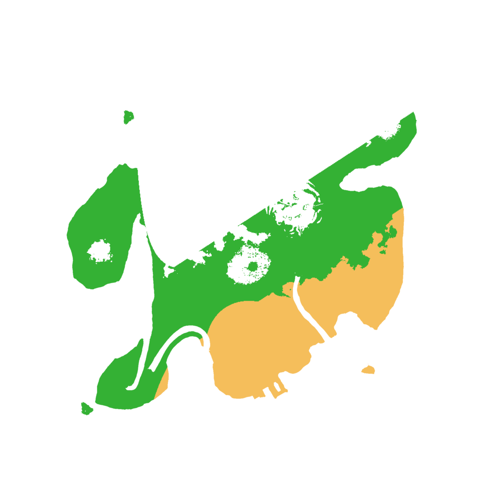 Biome Rust Map: Procedural Map, Size: 2000, Seed: 124534