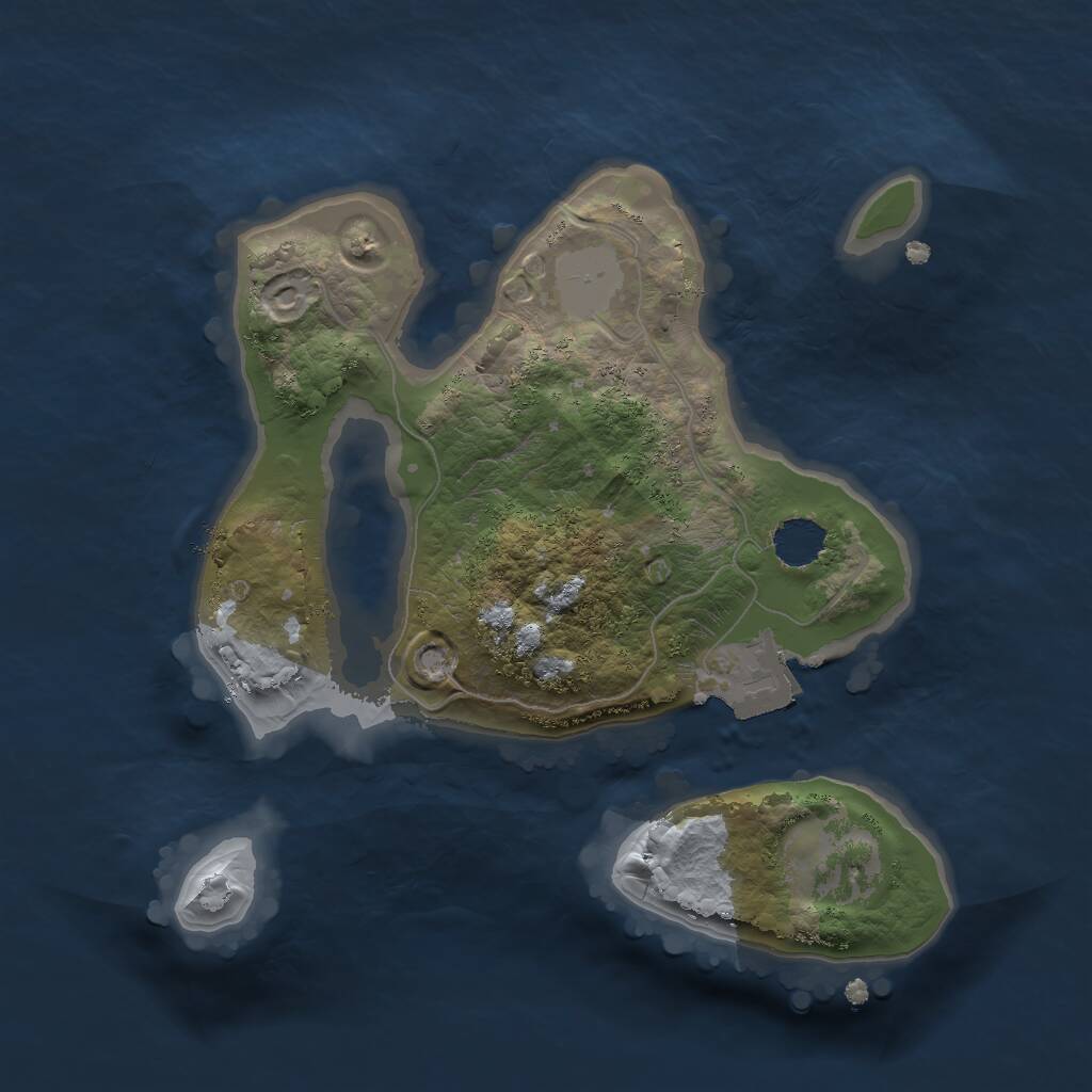 Rust Map: Procedural Map, Size: 1800, Seed: 1589639615, 1 Monuments
