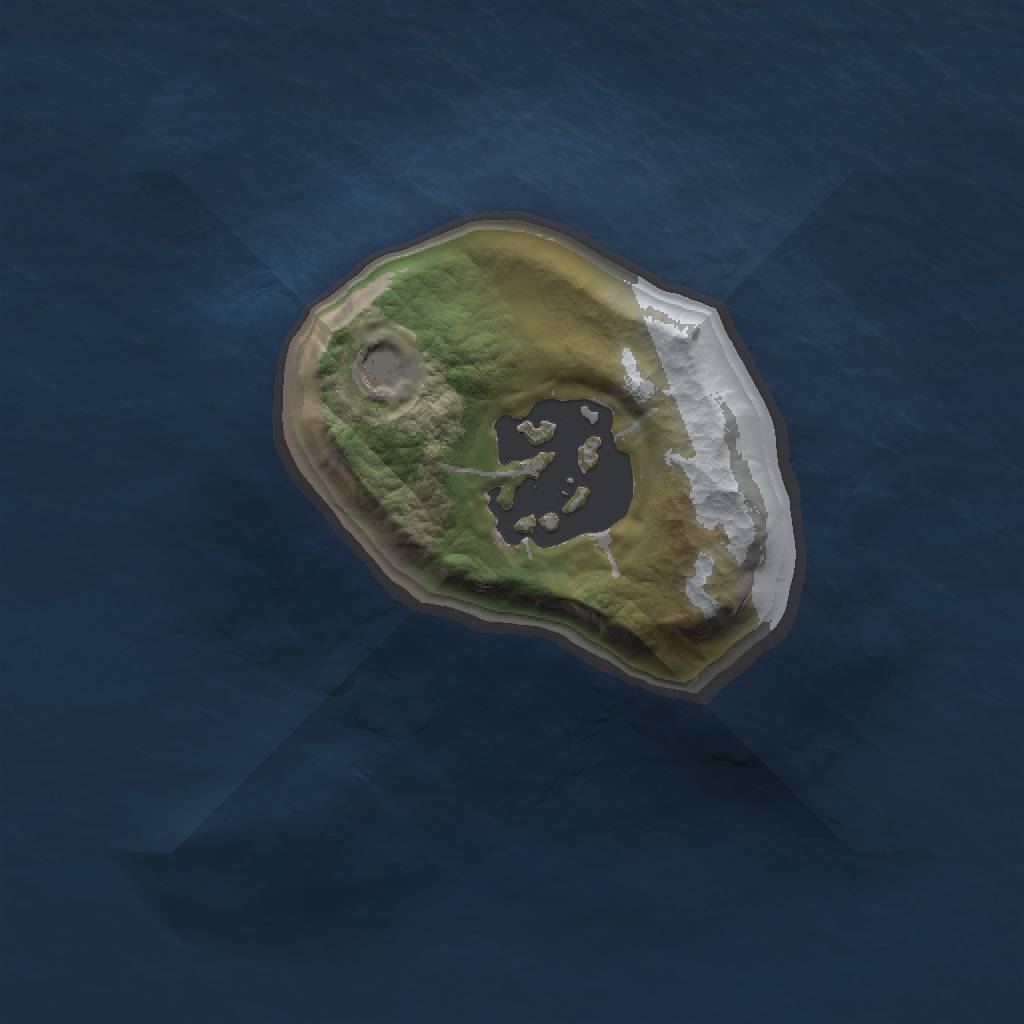 Rust Map: Barren, Size: 1000, Seed: 678, 3 Monuments