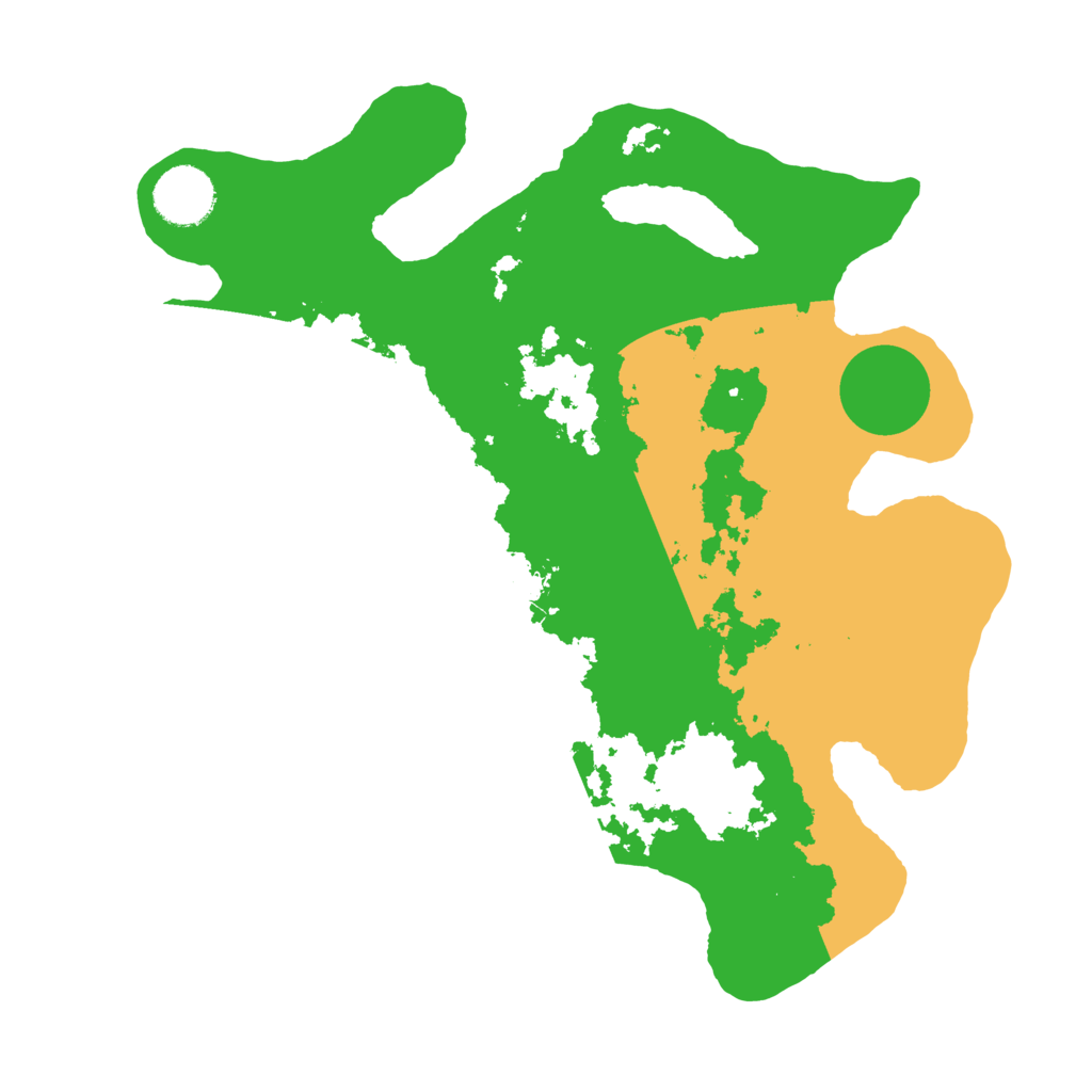 Biome Rust Map: Barren, Size: 3200, Seed: 558867574