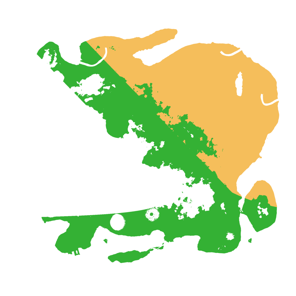 Biome Rust Map: Procedural Map, Size: 3500, Seed: 70975