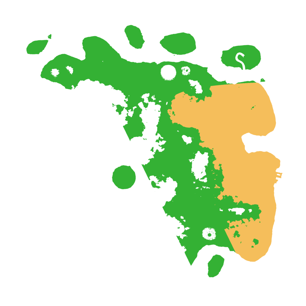 Biome Rust Map: Procedural Map, Size: 3500, Seed: 893378708