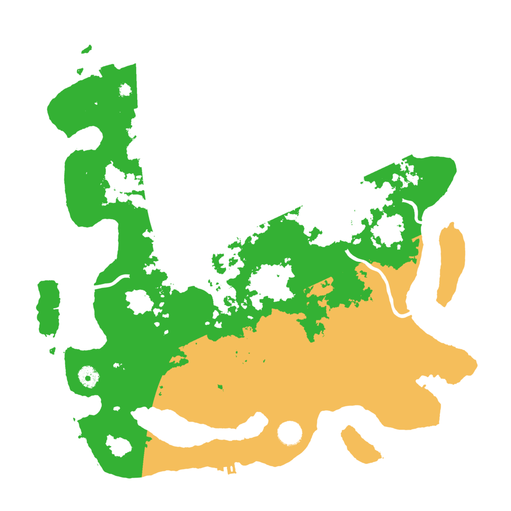 Biome Rust Map: Procedural Map, Size: 3700, Seed: 271246370