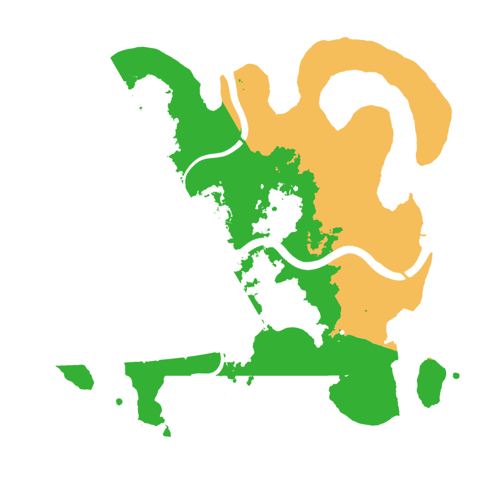 Biome Rust Map: Procedural Map, Size: 3000, Seed: 453736344