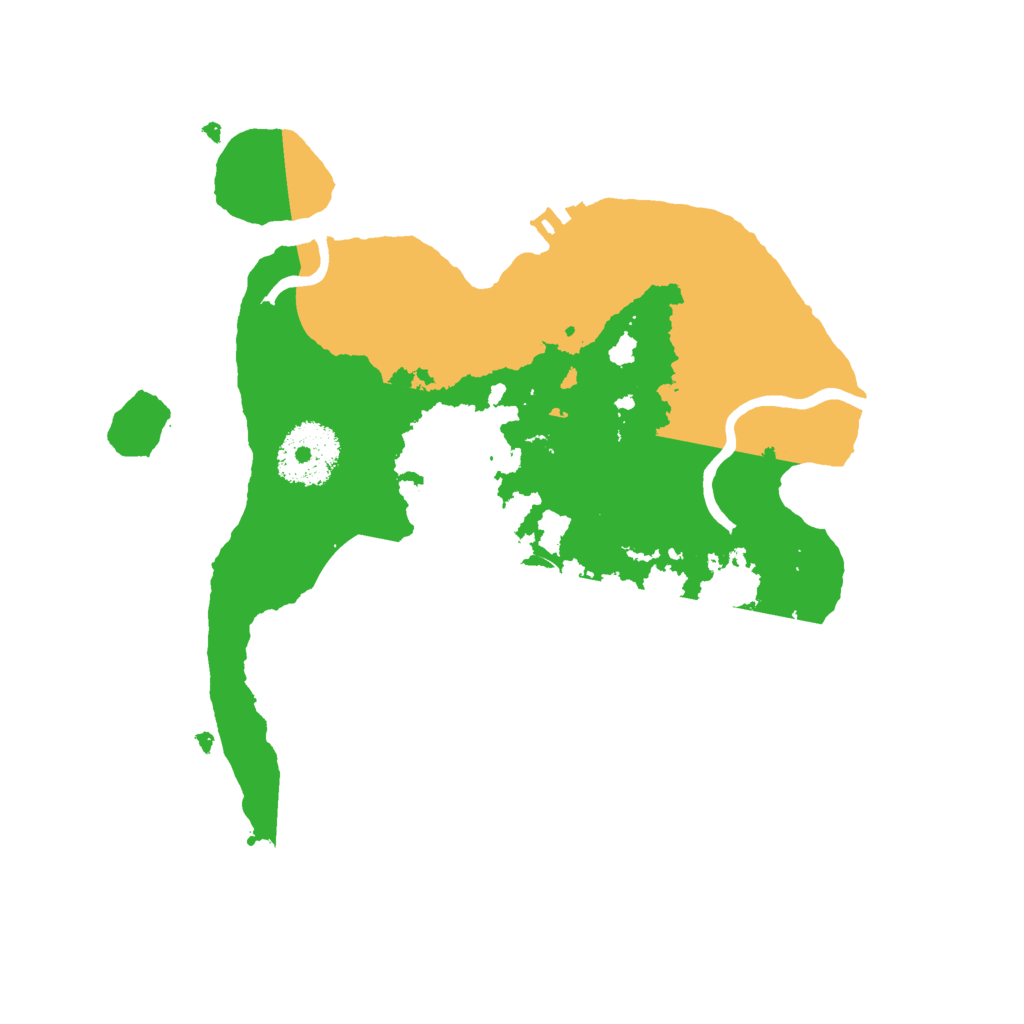Biome Rust Map: Procedural Map, Size: 2500, Seed: 13795434