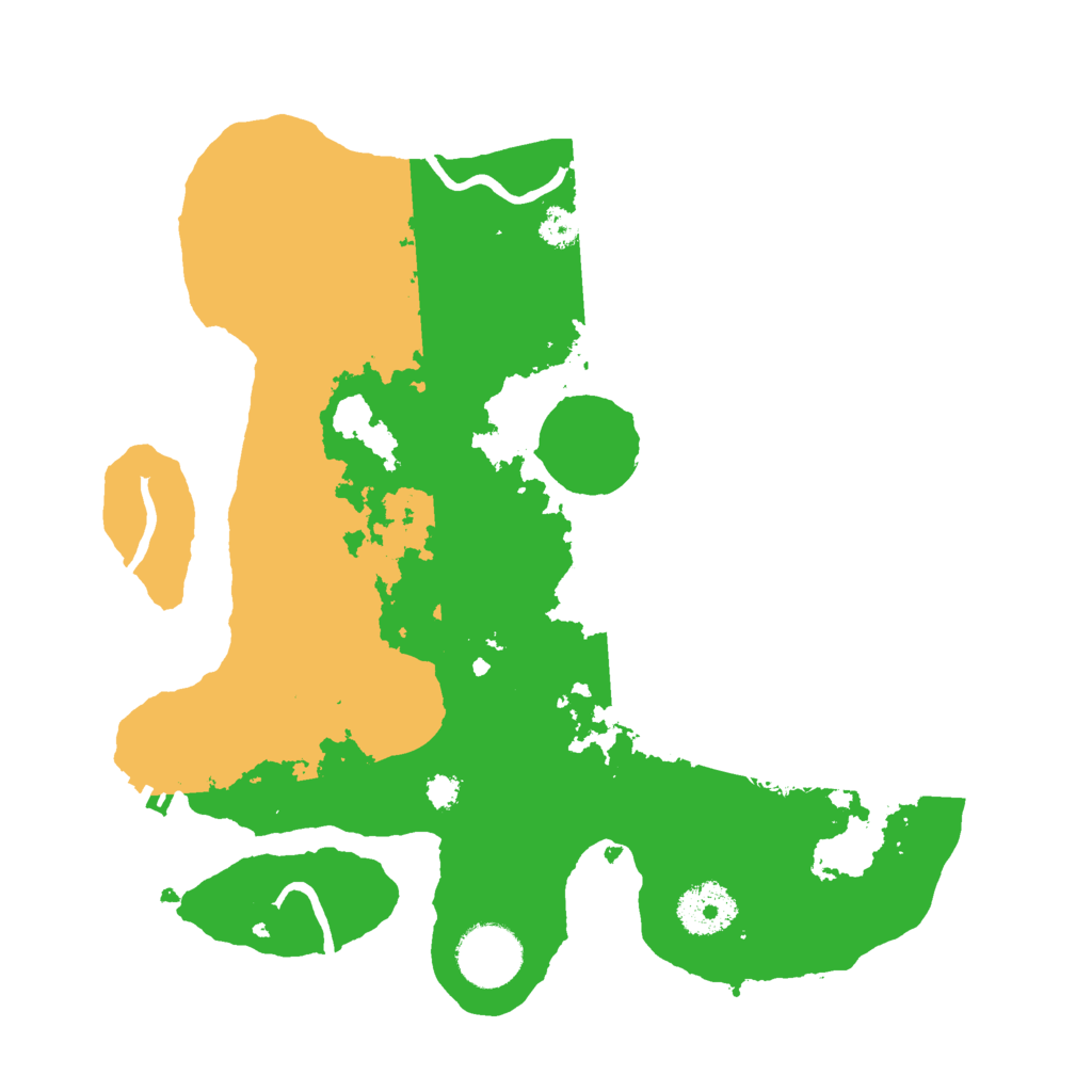 Biome Rust Map: Procedural Map, Size: 3000, Seed: 89642