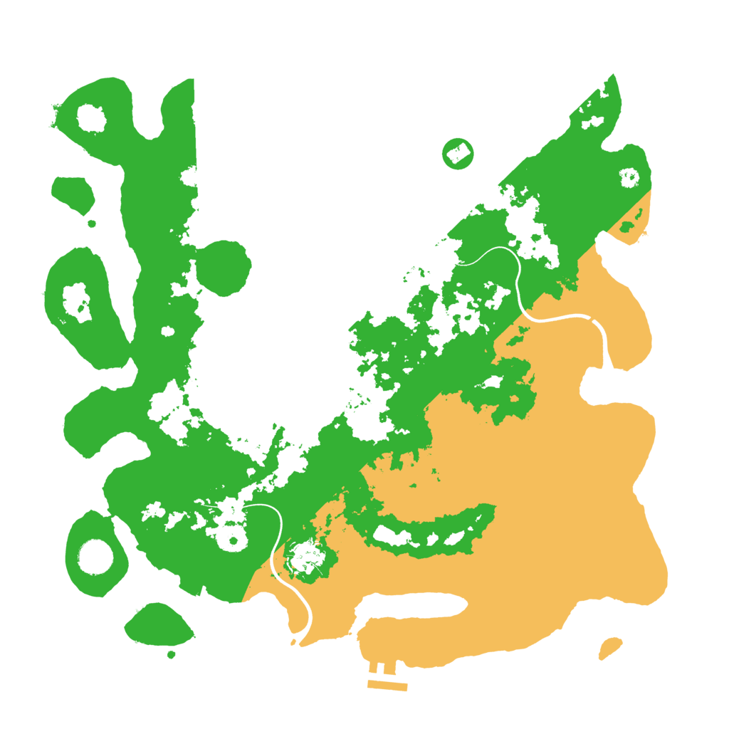 Biome Rust Map: Procedural Map, Size: 3700, Seed: 281246370