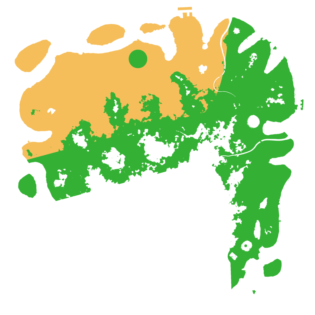 Biome Rust Map: Procedural Map, Size: 4500, Seed: 5865656