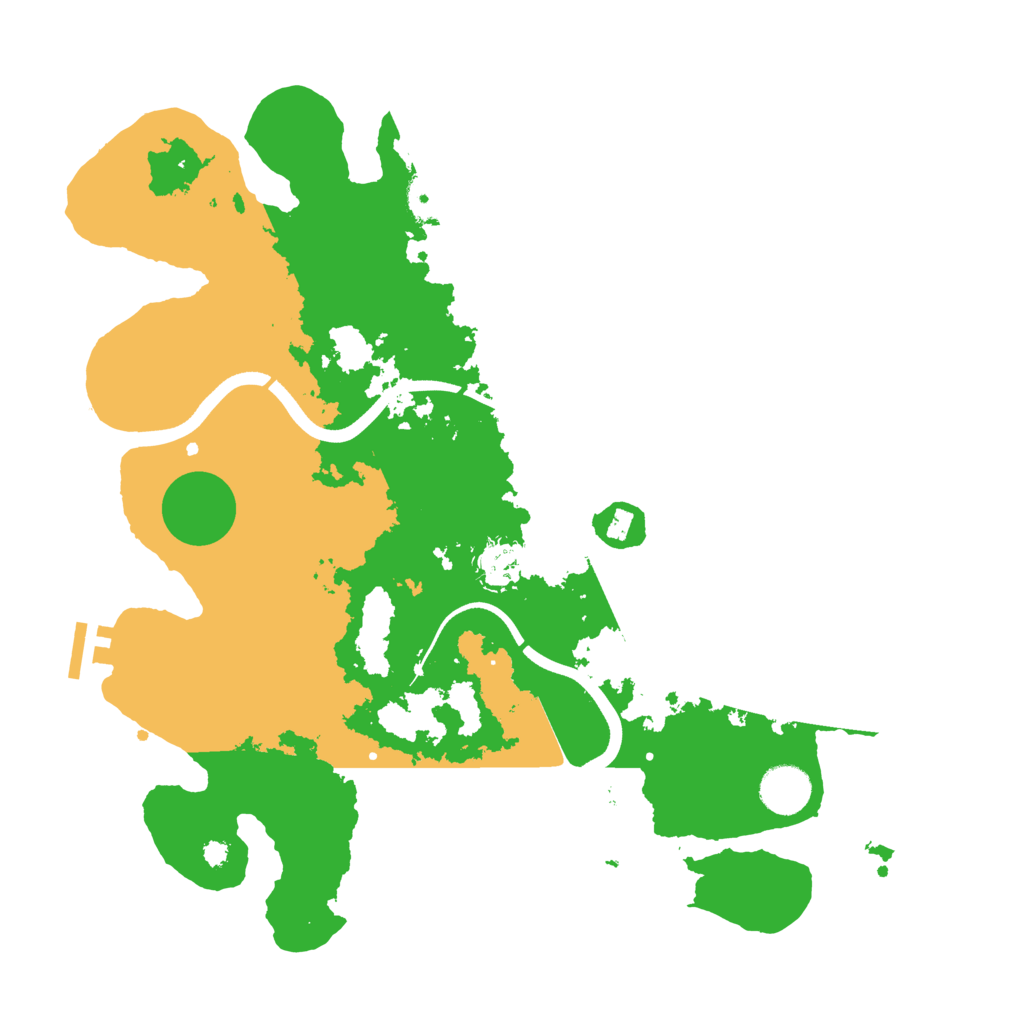 Biome Rust Map: Procedural Map, Size: 3650, Seed: 851287