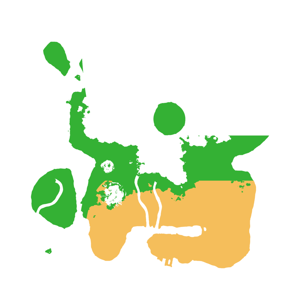 Biome Rust Map: Procedural Map, Size: 2500, Seed: 961961516