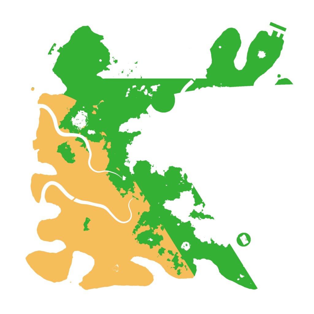 Biome Rust Map: Procedural Map, Size: 3700, Seed: 1546