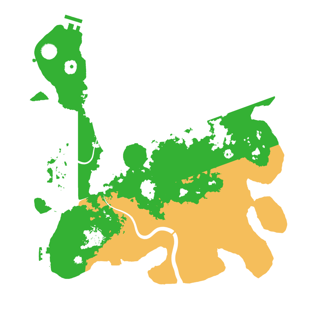 Biome Rust Map: Procedural Map, Size: 3500, Seed: 202411905