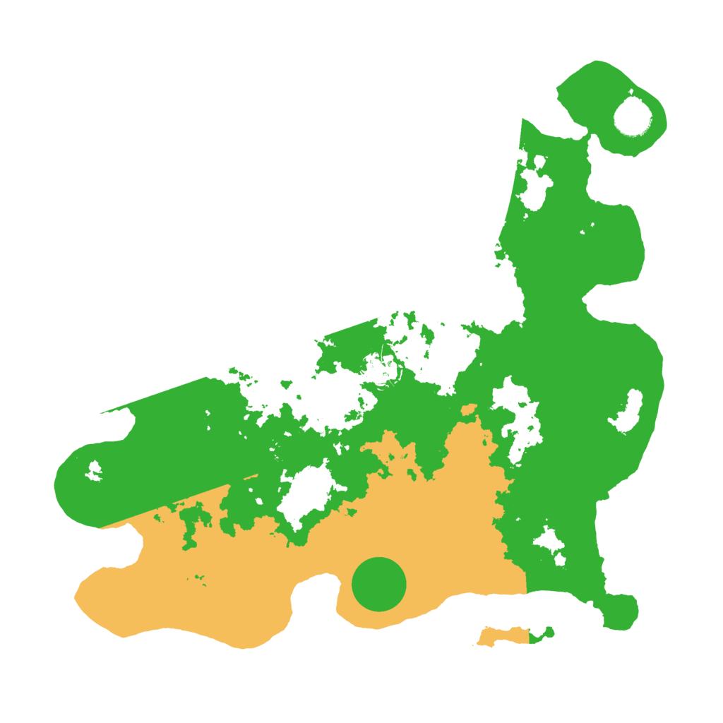 Biome Rust Map: Barren, Size: 3500, Seed: 648252