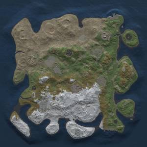 Thumbnail Rust Map: Procedural Map, Size: 3500, Seed: 1401202113, 19 Monuments