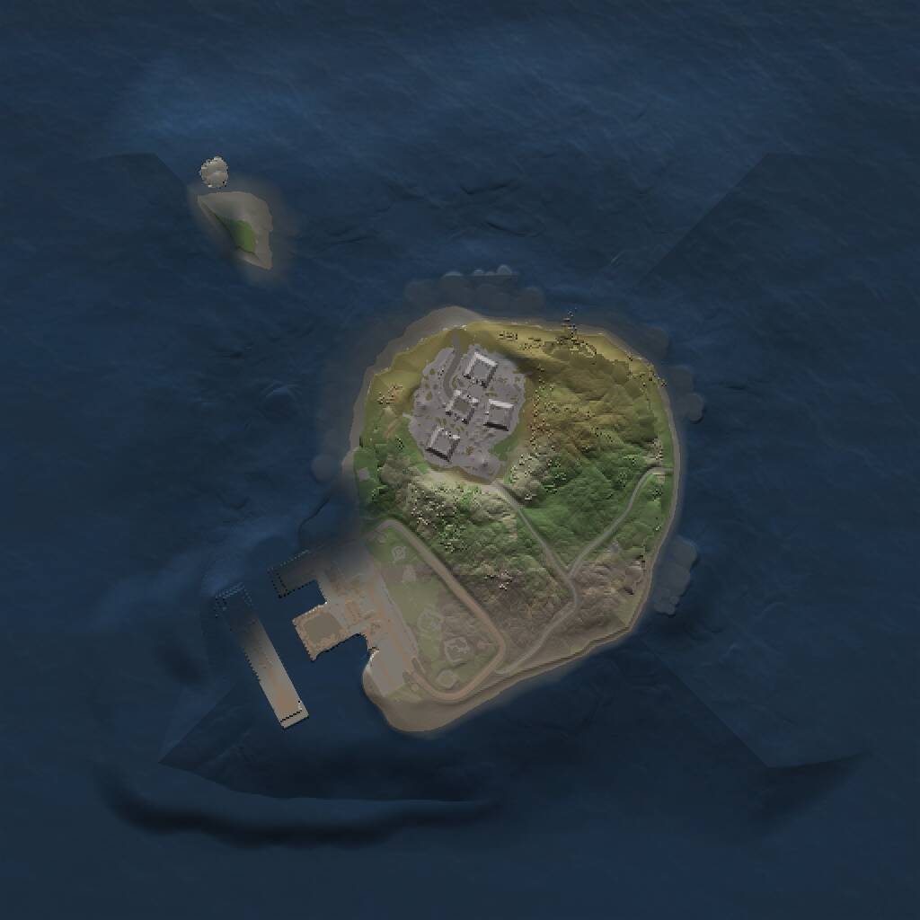 Rust Map: Procedural Map, Size: 1250, Seed: 1873213966, 3 Monuments