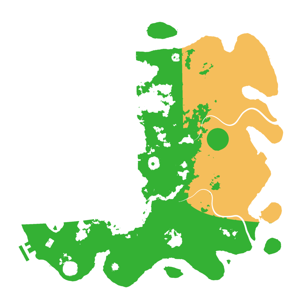 Biome Rust Map: Procedural Map, Size: 3696, Seed: 369823