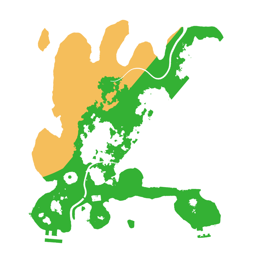 Biome Rust Map: Procedural Map, Size: 3000, Seed: 2008971572