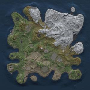 Thumbnail Rust Map: Procedural Map, Size: 3500, Seed: 9735676, 16 Monuments