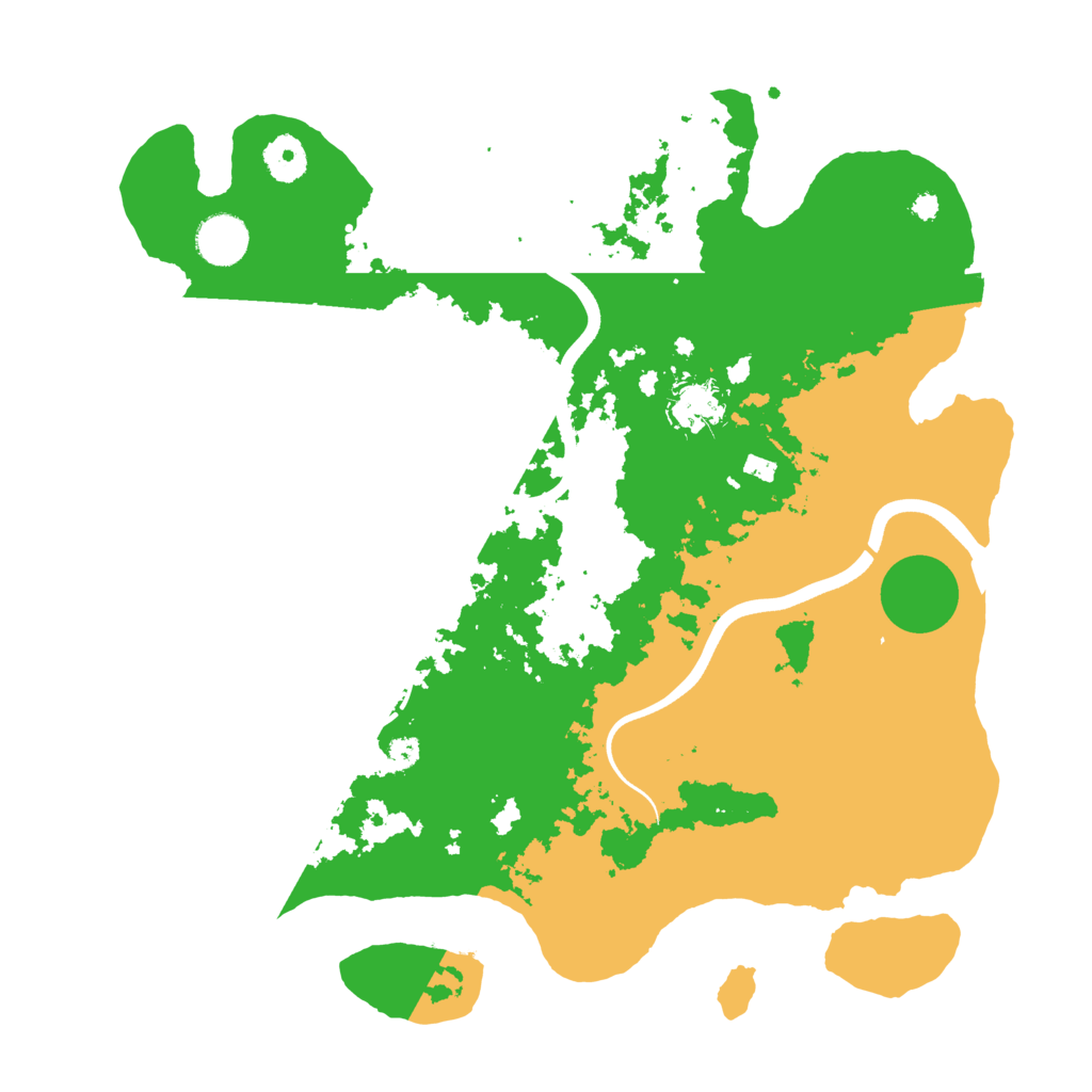 Biome Rust Map: Procedural Map, Size: 3700, Seed: 989131929