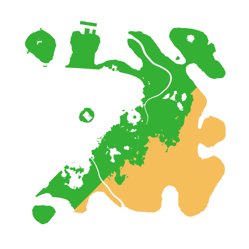 Biome Rust Map: Procedural Map, Size: 3000, Seed: 610171555