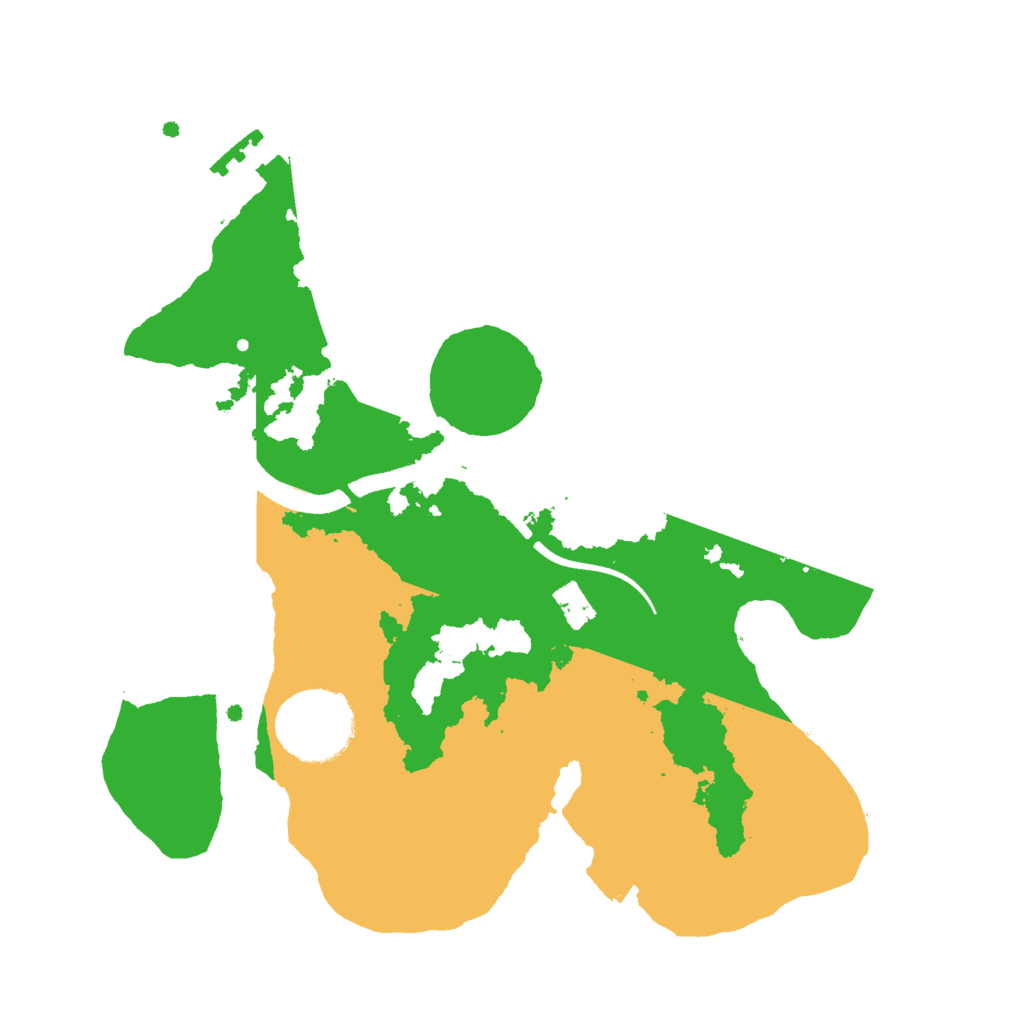 Biome Rust Map: Procedural Map, Size: 2500, Seed: 1271266680