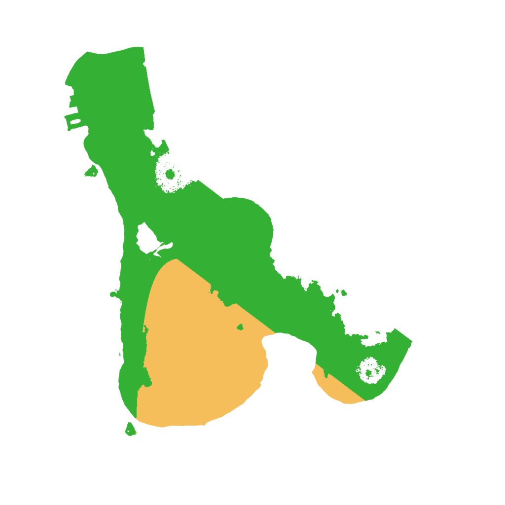 Biome Rust Map: Procedural Map, Size: 2000, Seed: 263736