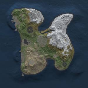 Thumbnail Rust Map: Procedural Map, Size: 2000, Seed: 263736, 10 Monuments