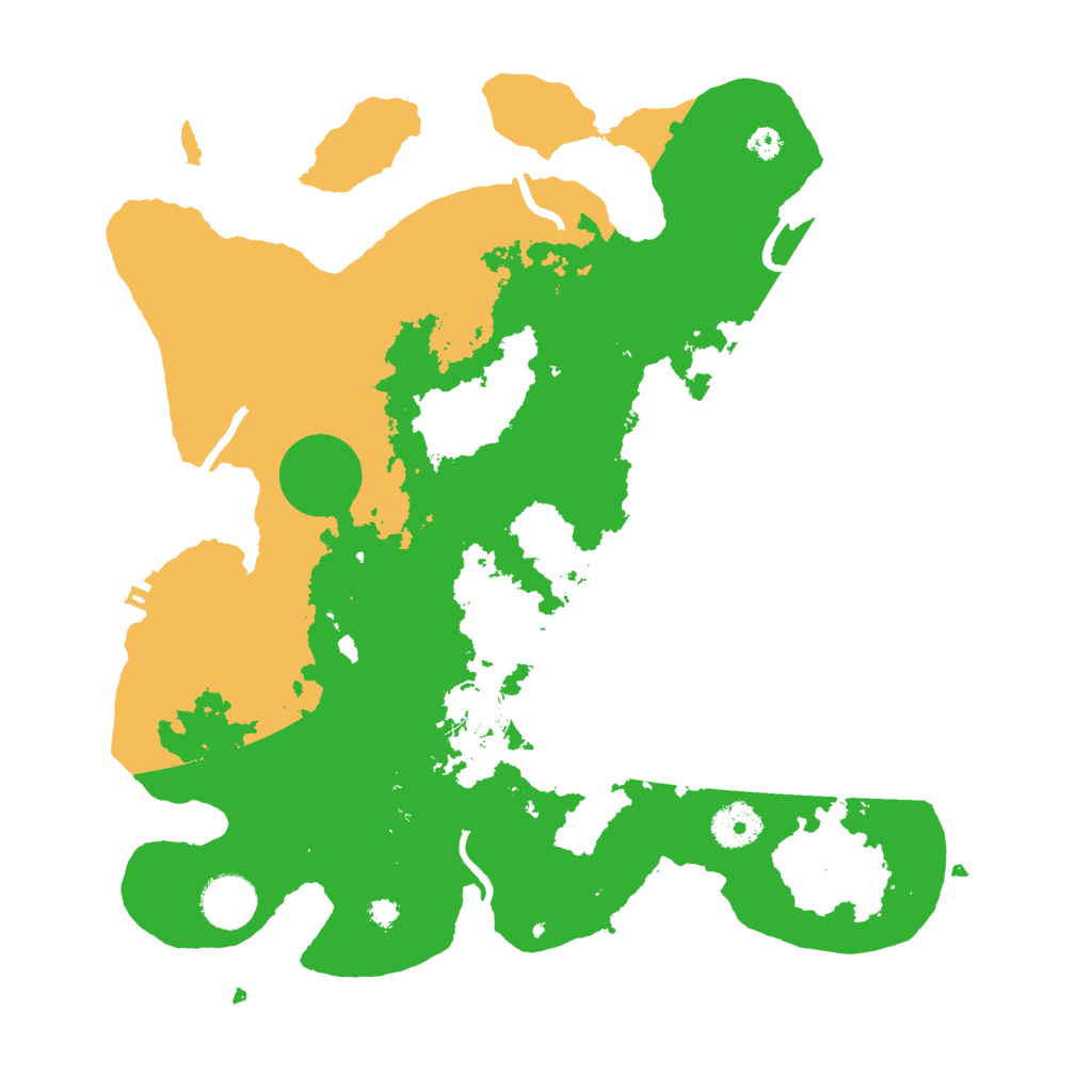 Biome Rust Map: Procedural Map, Size: 3500, Seed: 392458