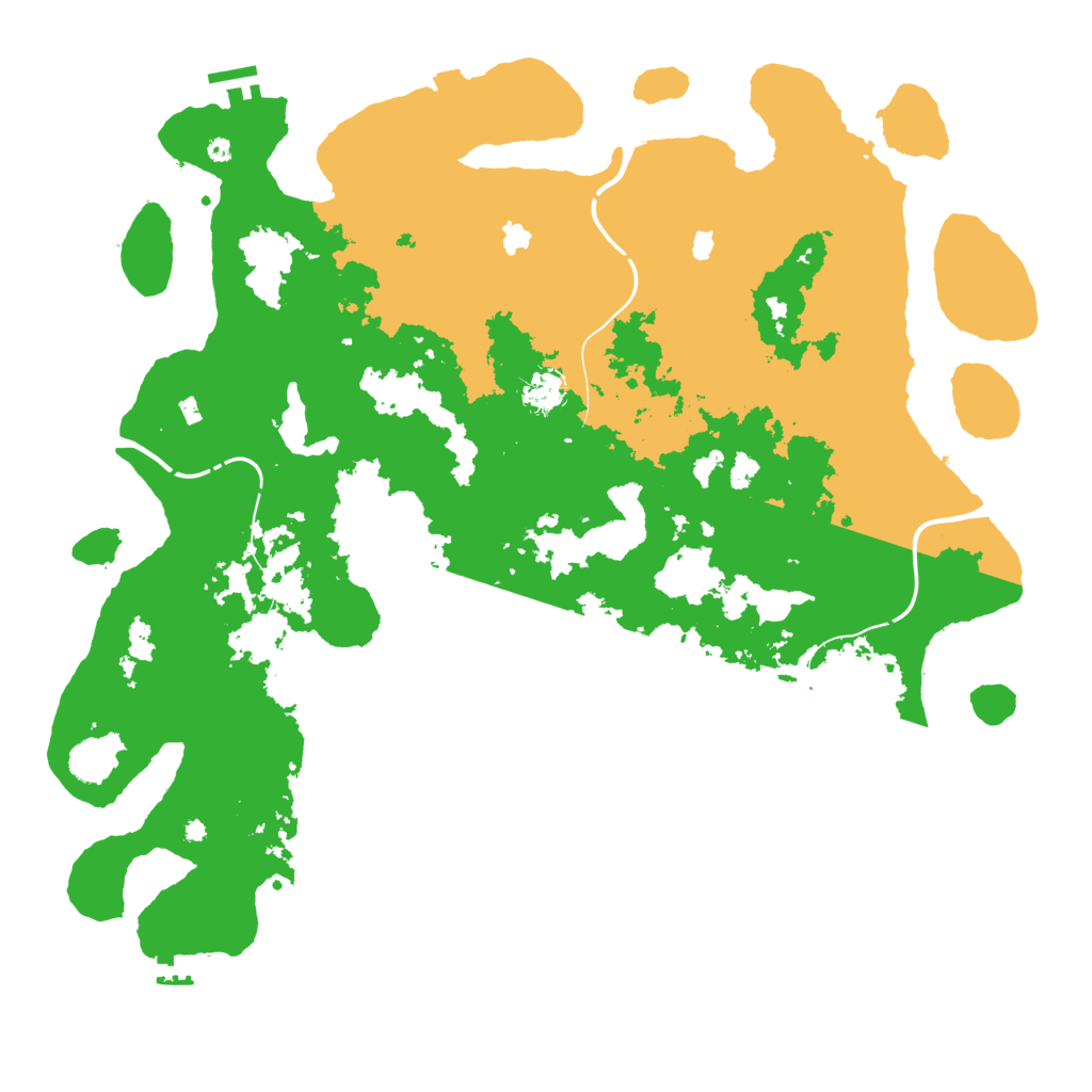 Biome Rust Map: Procedural Map, Size: 4500, Seed: 514458619